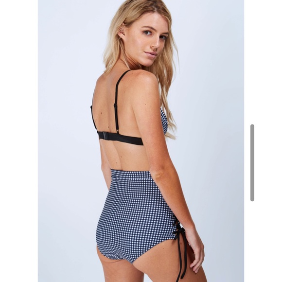 DAZE DAYZ GINGHAM CHECK_LACE UP HIGH BOTTOM - Picture 4 of 6